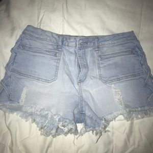 Denim shorts! Hardly worn! Good condition